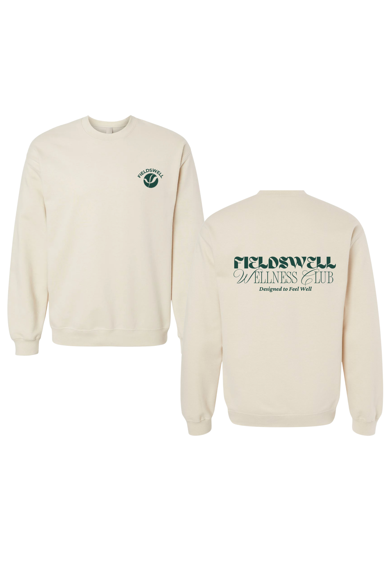 Fieldswell Wellness Club Crewneck – Beige
