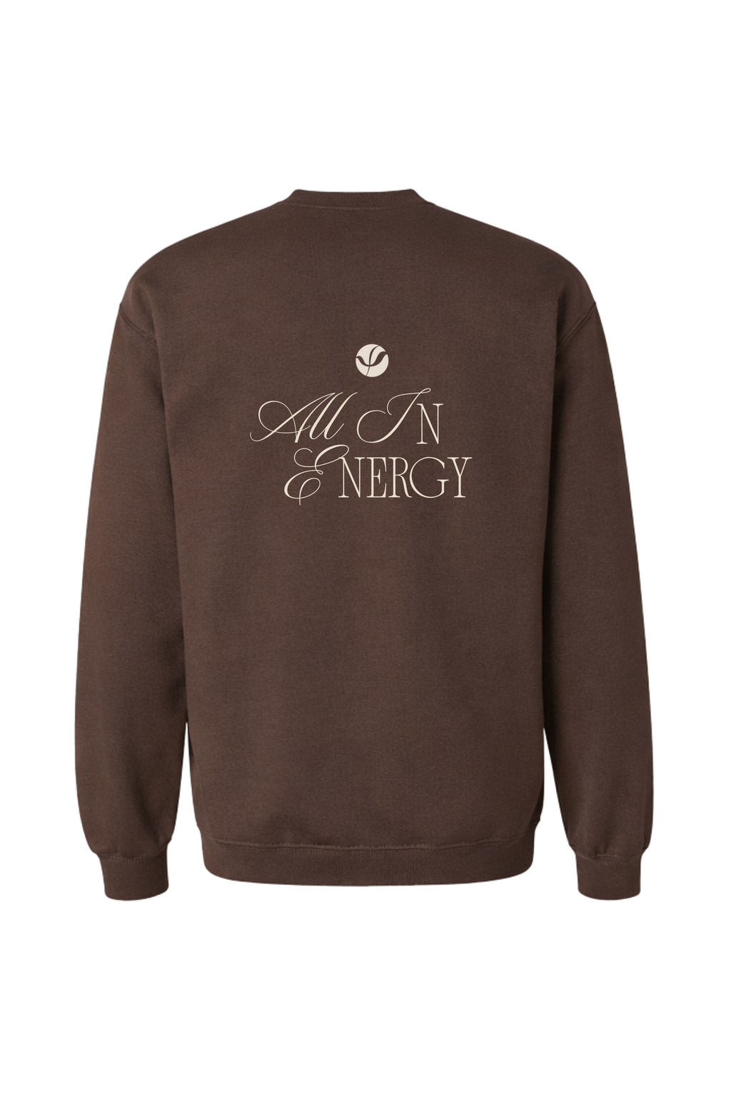 All In Energy Crewneck – Chocolate Brown